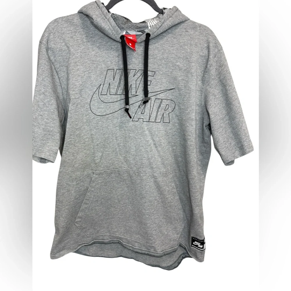 Nike Mens Logo Sweatshirt,Carbon‎ Heather,Size large